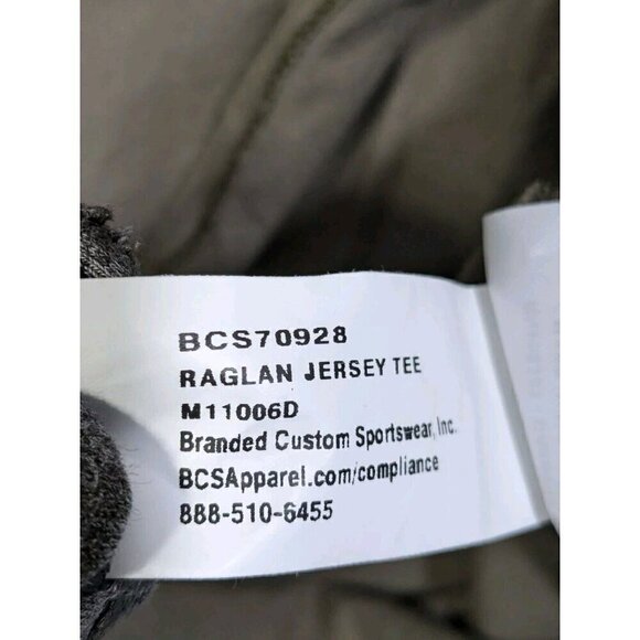 The Nike Tee T Shirt Army Black Knights Large Raglan Jersey Tee 25 Athletic Cut - Picture 5 of 14